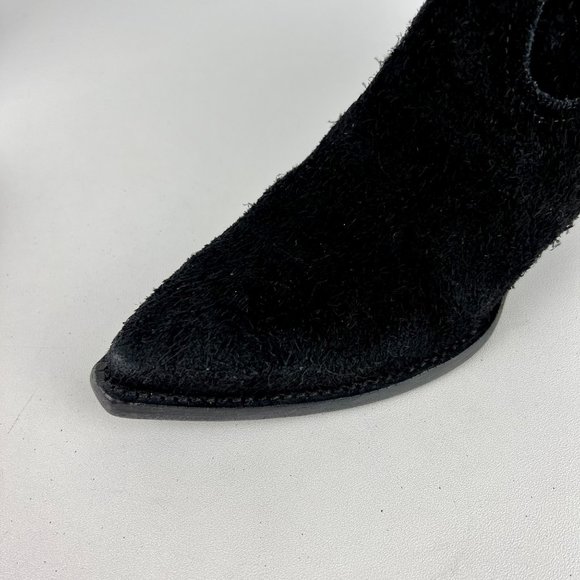 Saint Laurent YSL Lukas Womens Ankle Boots Black Suede Western size EU 36 US 6 - Picture 11 of 16